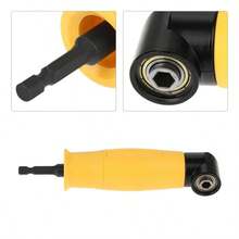 90 Degree Angle Screwdriver Drill Bit Holder Corner Extension Tool, Electric Screwdriver Bit - Yellow - View 5