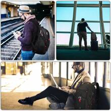 Laptop Backpack Men 17 Inch 18 Inch Laptop Backpack With USB Charging Port Large Work Backpack Waterproof 17.3 18.4 Inch Business Backpack For Men Students Boys - Black - View 7