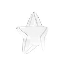 Transparent Plastic Spheres Star Decoration 10 Pz. - transparent - View 3