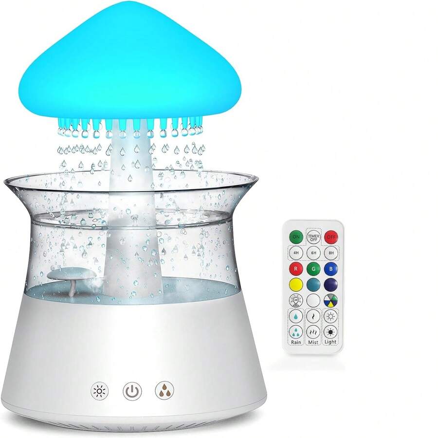 Rain Cloud Humidifier Diffuser Water Drip Humidifier with Remote