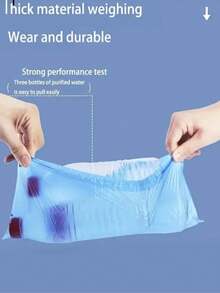 100入組一次性塑料鞋套,防滑防水,適用於室內、辦公室和雨天使用