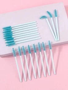 50入組眼部用品一次性化妝工具,睫毛刷,初學者便攜式眉毛刷螺旋睫毛刷