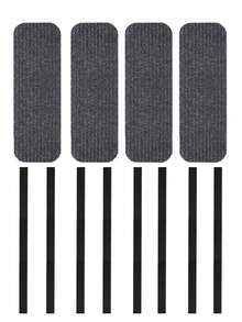 4pcs/set Rv Step Covers 24*7.5 Inches (61cm*19.05cm) Camper Step Cover, Rv Step Rug, Rv Step Carpet, Rv Stair Covers Compatible With Lippert|morryde Step For Travel Trailers, Motorhome - Dark Grey - View 7