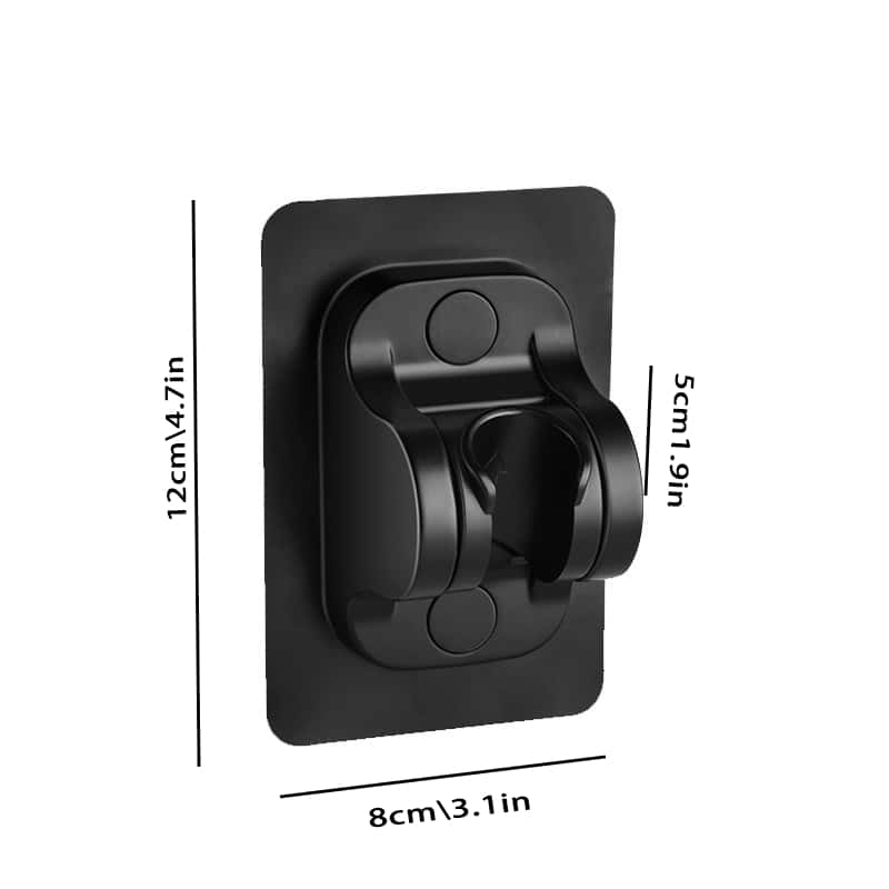 No Drill Shower Head Bracket With Adjustable Angle And Suction Cup, Bathroom Universal Mount