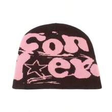 Fashion Women Skullies Beanies Letters Embroidered Knitted Hat Hip Hop Skull Cap Street Winter Fall