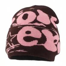 Fashion Women Skullies Beanies Letters Embroidered Knitted Hat Hip Hop Skull Cap Street Winter Fall