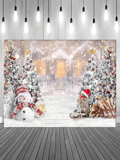 1pc Christmas Tree Printed Tapestry For Photography Background, Modern Polyester Fiber Square Decorative Tapestry For Living Room And Bedroom Decoration, Flag For Room, Room Decor, Tapestry, Wall Decor, Wall Art, Room Stuffs, Flags For Room, Christmas Decor, Home Decor, Tapestry Christmas Decorations, Wall Tapestry