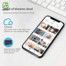 Em bé Giám sát Trong nhà An ninh WiFi Máy chụp hình 3MP Siêu HD Với Chảo Nghiêng Cử động Lý tưởng Đối với Em bé Và Thú cưng An ninh nhà cửa Nhiều Lưu trữ Tùy chọn - trắng - Xem 6