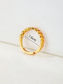 1pc New Arrival Cross & Flashy Multicolor Women's Ring, Ideal For Daily, Commuting, And Parties - Personalized Cross Colored Zirconia Women's Ring Gold - View 16