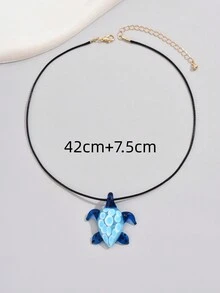1pc European And American Style Sweet And Cool Exaggerated Starfish Ocean Series Pendant Necklace For Women's Daily Wear - Multicolor - View 5