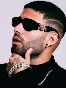 Men Fashion Glasses - 黑色 - 查看 1