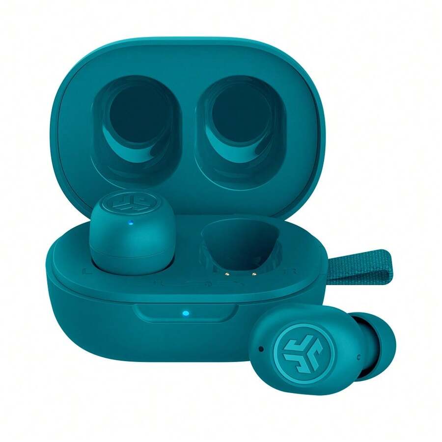 JLab JBuds Mini True Wireless Earbud Headphones & USB Charging Case, World's Smallest Earbud*, IP55 Sweat And Dust Proof, Bluetooth Multipoint, Be Aware Audio, 3 EQ Sound Settings, Crystal Clear Calls - 水鴨藍 - 查看 1