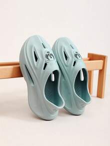 男士家居拖鞋及情侶拖鞋,防滑柔軟外底,適用於戶外,時尚百搭 - 淺灰色 - 查看 4