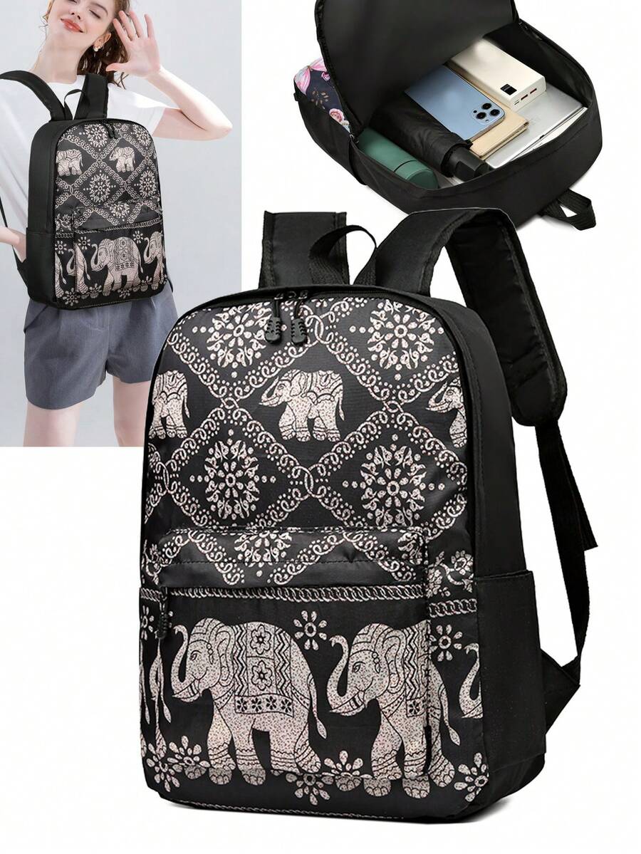 牛津布背包女性新時尚時尚手提袋旅行帆布女背包