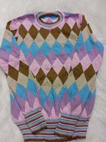 Women Sweaters - Màu Hồng baby - Xem 1