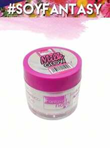 1 Onza Acrilico Milk Glow  Fantasy Nails - Blanco - Ver 3