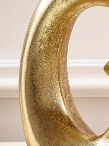 1 件现代简约圆形螺旋形树脂花瓶，适用于家居装饰、插花和水培，多种颜色可选，适合家庭、酒店、餐厅桌面和入口装饰，四季适用、婚礼装饰、中心装饰、桌面装饰、派对 - 金色 - 查看 8