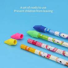 鉛筆頂部橡皮擦、10 件鉛筆橡皮擦套裝、鉛筆橡皮帽、適用於學校、辦公室教室、兒童和成人的橡皮帽