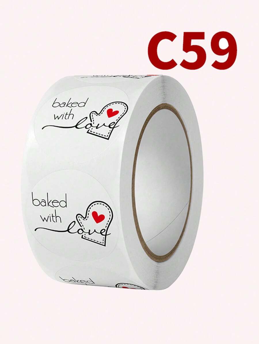 500張/卷白色圓形感謝貼紙,適用於禮品、手工藝品、包裝、婚禮、派對、信封、袋子等,感謝您支持我的小商店