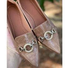 Women Flat Sandals - Màu be - Xem 2