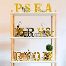 Letrero "3" LED dorado - Dorado - Ver 2