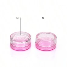 25pcs Mini Clear Cream Jars 3g 5g Empty Plastic Cosmetic Makeup Jar Pots Transparent Sample Bottles Eyeshadow Cream Lip Balm Container, Travel Essentials Sample Cosmetics Jar Emtpy Mini Bottles Thanksgiving, Halloween, And Christmas Are Applicable