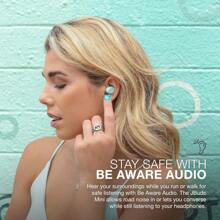 JLab JBuds Mini True Wireless Earbud Headphones & USB Charging Case, World's Smallest Earbud*, IP55 Sweat And Dust Proof, Bluetooth Multipoint, Be Aware Audio, 3 EQ Sound Settings, Crystal Clear Calls - Mint Green - View 7