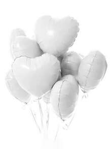 10入組18英寸紅色心形鋁箔氣球，可充氦氣，適用於婚禮、生日、派對裝飾和慶祝活動