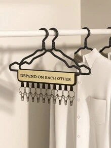 1個多功能多夾式晾衣架,可摺疊的旅行晾衣架,便攜式衣物和衣櫃帽子收納 - 彩色 - 查看 3