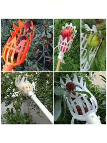1pc Fruit Picker Basket Head, Convenient Fruit Picker Catcher, Apple Peach Picking, Farm Garden Picking Device, Garden Tools - Yellow - View 4