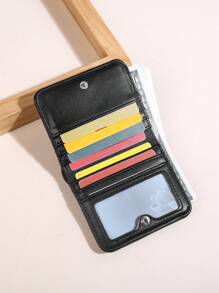 Toughergun Women's Rfid Blocking Small Compact Bifold Luxury Wallet - Black - View 3