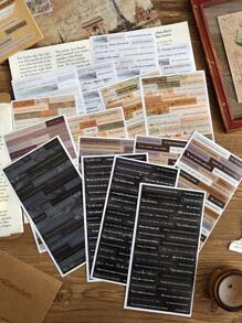 Autocollants Sur Le Thème De La Vie, Design Mixte, Avec Processus D'estampage À Chaud, Pour Scrapbooking, Journal Et Décoration D'album, 4 Pièces/paquet - Multicolore - Voir 6