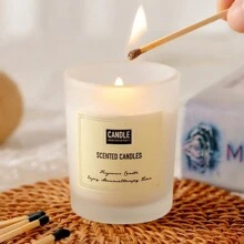 秋季蠟燭,女性秋季禮物,天然大豆蠟秋季早晨香氣蠟燭秋季家飾香薰蠟燭 - 白色 - 查看 6