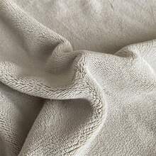 1入組牛奶絨單人床墊套，保暖床罩，床墊保護套 - 灰色 - 查看 8