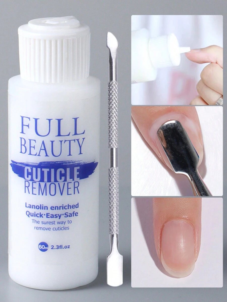 60ml Nail Cuticle Remover Gel Cream Softner Liquid Smooth Moisturizing