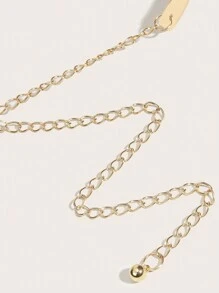 1pc/2pcs Shiny Gold Metal Steel Hoop Waist Chain For Women, Matching Long Dress, Suitable For Wedding, Party, Business Meeting, Elegant Summer, School