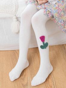 1 Miếng Mềm mại & Co giãn Trắng Cô gái Quần tất Với Đôi chân , & Có chân Xà cạp - trắng - Xem 3