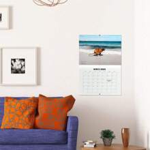 Dog Poop Calendar 2024, Funny Dog Calendar, Dogs Pooping In Beautiful Places, Humorous Wall Calendar - Baby Blue - View 5