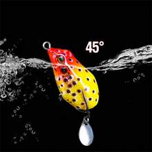 6PCS Floating Frog Lures Fishing Lures with Double Sharp Hooks Baits Simulation Frog Snakehead Killer Lures - Green - View 7