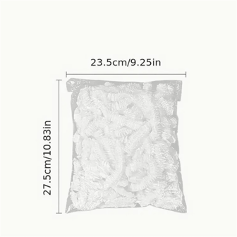 100/50 st Engångsfilm för fräsch förvaring, engångsplastfolie Kylskåp Köksrester Ris Fruktmat Plastförseglat färskt lock, Anti-luktsäkert Dammtätt frysskydd, Kylskåp Fresh Keeping Cover, Kökstillbehör, Lämplig endast för små tallrikar med En diameter på 7,87 tum