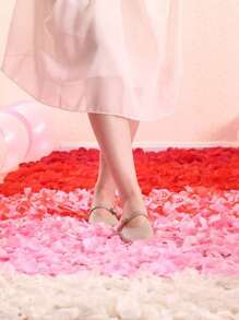 1pack Artificial Rose Petal, Artificial Flower Petal For Valentine Day Wedding Flower Decoration - Multicolor - View 2