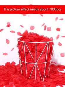 1pack Artificial Rose Petal, Artificial Flower Petal For Valentine Day Wedding Flower Decoration - Multicolor - View 6