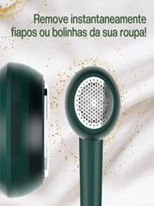 Removedor Pelos Fiapos Roupas Papa Bolinha Elétrico Sem Fio - Branco - Visão 2