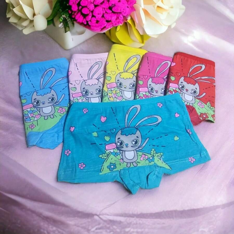 6 PIECE GIRL'S BOXER SET - Multicolor - View 1