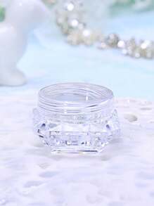 5g Acrylic Multicolor Cream Lotion Cosmetic Sample Bottle With Small Bottle, Travel Portable Cosmetic Container For Students, Business Trips - Clear - View 2