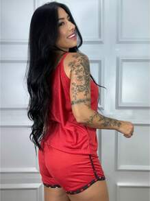 Women Pajama Sets - 彩色 - 查看 3