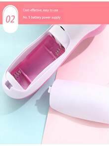 Electric Facial Cleaning Brush Face Exfoliator, Facial Massager, Waterproof And Rechargeable Ultra Hygienic Face Scrubber Sonic Vibrating Spin Cleanser Device Skin Care Tool For Man & Women, Cleaning, Exfoliating And Massaging, Portable Home, School Supplies & Travel Stuff, Pink - Pink - View 4