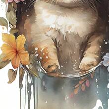 卡通貓設計浴室馬桶蓋貼紙,牆貼適用於臥室,客廳,浴室,創意家庭裝飾用品