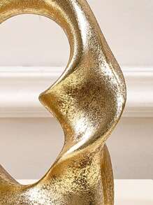 1 件现代简约圆形螺旋形树脂花瓶，适用于家居装饰、插花和水培，多种颜色可选，适合家庭、酒店、餐厅桌面和入口装饰，四季适用、婚礼装饰、中心装饰、桌面装饰、派对 - 金色 - 查看 6