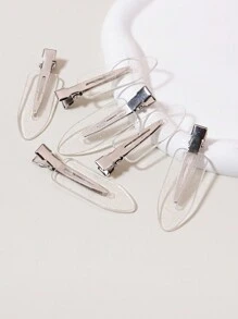 6件套无痕刘海夹套装，便携式防滑发夹，适用于美发沙龙、家居、女孩配饰、女士发饰、配饰、美发工具、美容配饰、女士卷发配饰、秋季、旅行、美发工具、女士配饰、美发用品、秋季、女士、旅行、女士发饰、美发工具、美发用品、用品、美容配饰、礼物、旅行、女士礼物、美发用品、圣诞袜填充物、女士圣诞袜填充物、成人圣诞袜填充物、成人圣诞袜填充物、美发用品、女士配饰、圣诞袜填充物、成人礼发饰、发饰、女士礼物创意、美容圣诞袜填充物、女士礼物、沙滩发夹 - 無色 - 查看 3